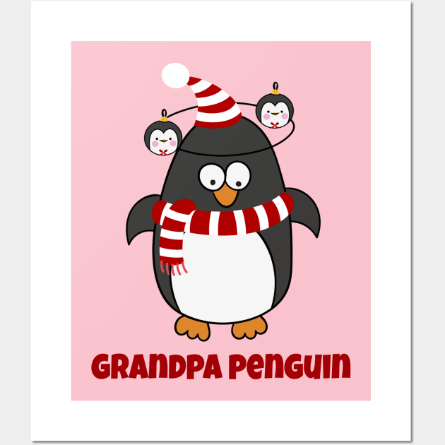 Mens Christmas Penguin Pajama Animal Costume Grandpa Penguin Shirt T-Shirt Wall Art by DDJOY Perfect Gift Shirts